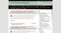 Desktop Screenshot of finanzmarkt-recht.de