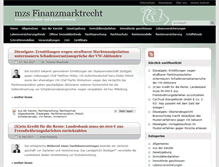 Tablet Screenshot of finanzmarkt-recht.de